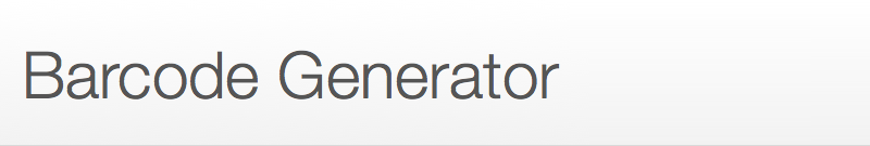 Barcode Generator